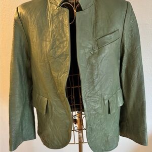 Zadig & Voltaire Olive Leather Jacket